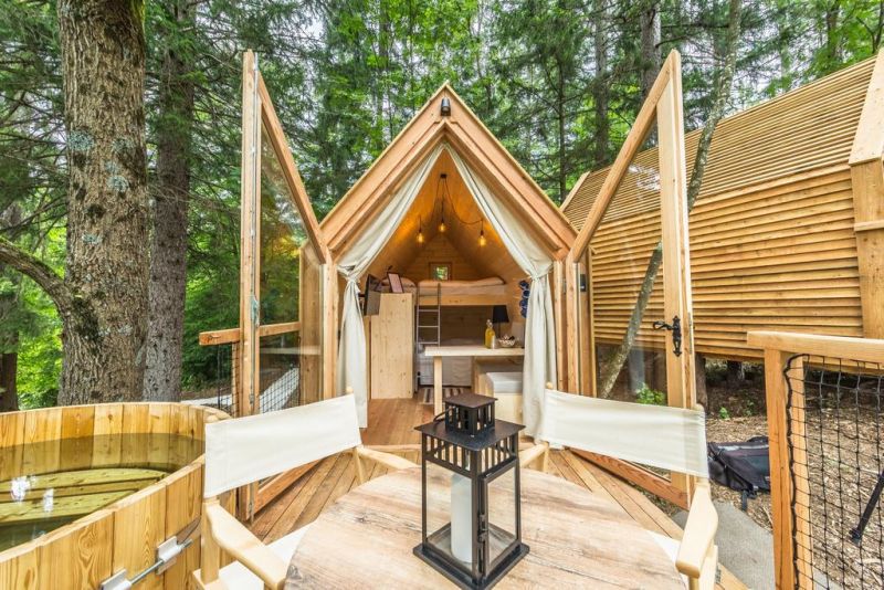 glamping 3 stany luxus kemping priroda komfort
