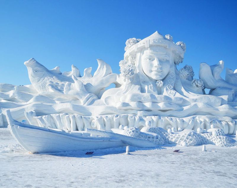 ice festival 3 harbin lad sneh čína