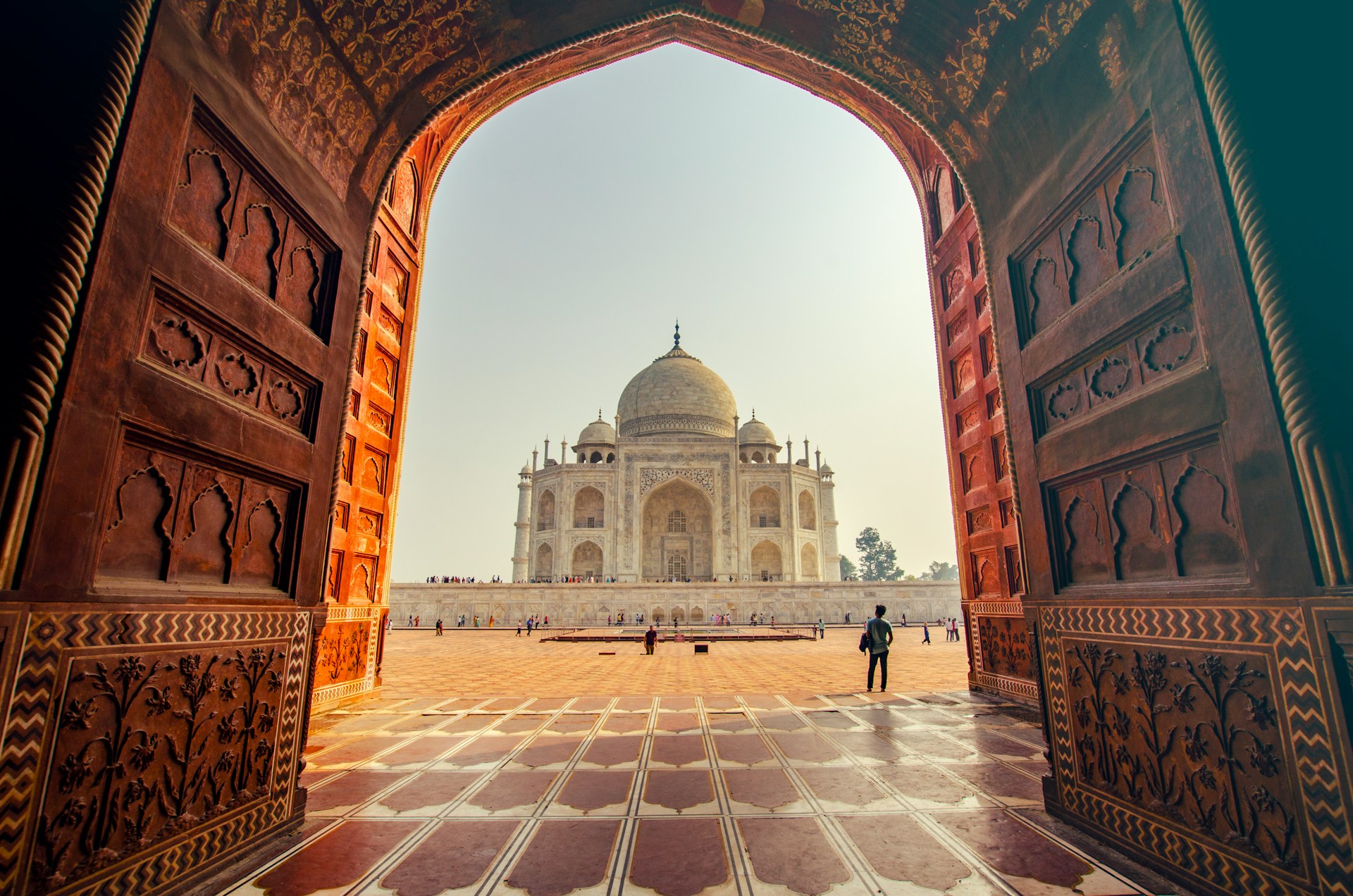 laska stavby taj mahal agra india