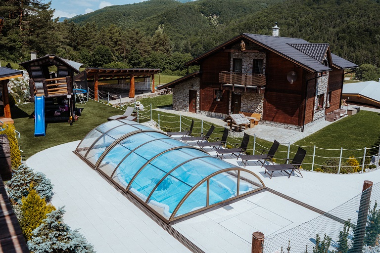 Montain Chalets Valčianska dolina_bazén