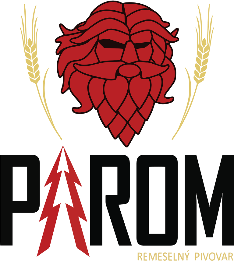 Pivovar Parom_remeselné pivo_parom logo red trans