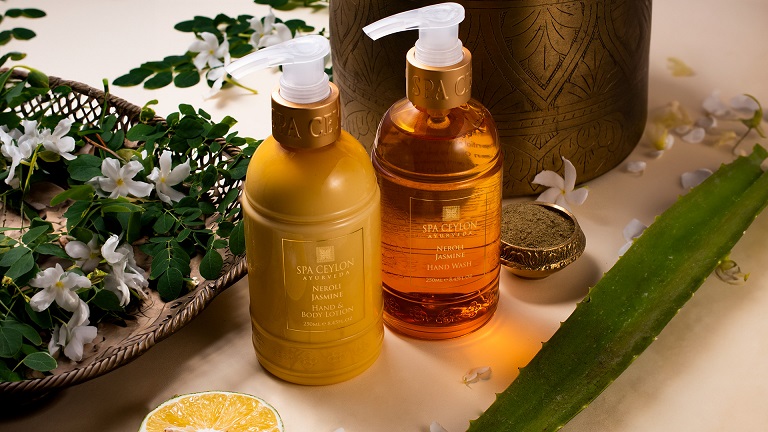 spa ceylon_ajurvédska kozmetika_kozmetika zo Srí Lanky_NEROLI JASMIN Hand Care Duo
